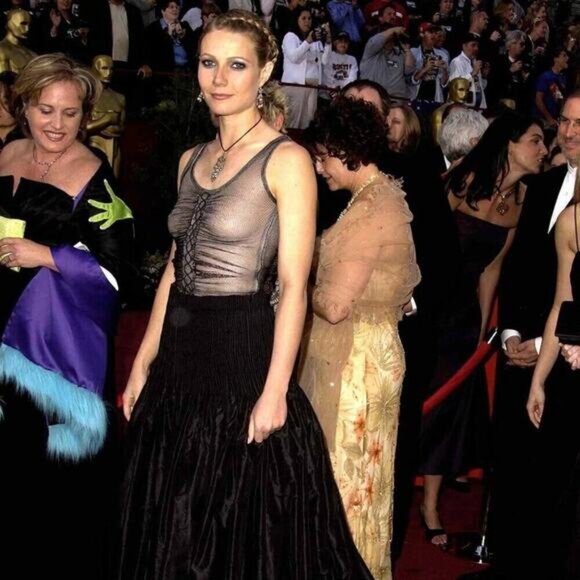 JS Boutique Vintage 90s Mesh Overlay Midi Gown Size 6 EUC - Picture 11 of 11